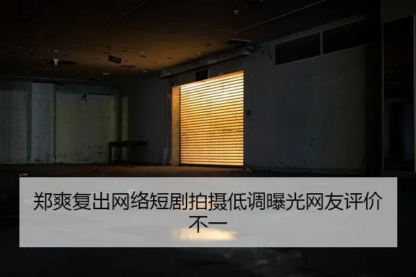 郑爽复出网络短剧拍摄低调曝光网友评价不一